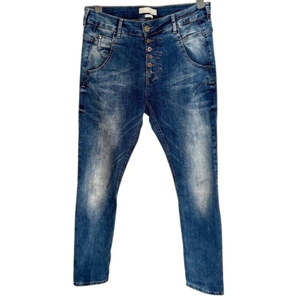 ZHRiLL Designer Turkish Denim Slim Fit Jeans | Size 27 (29) | Button Fly